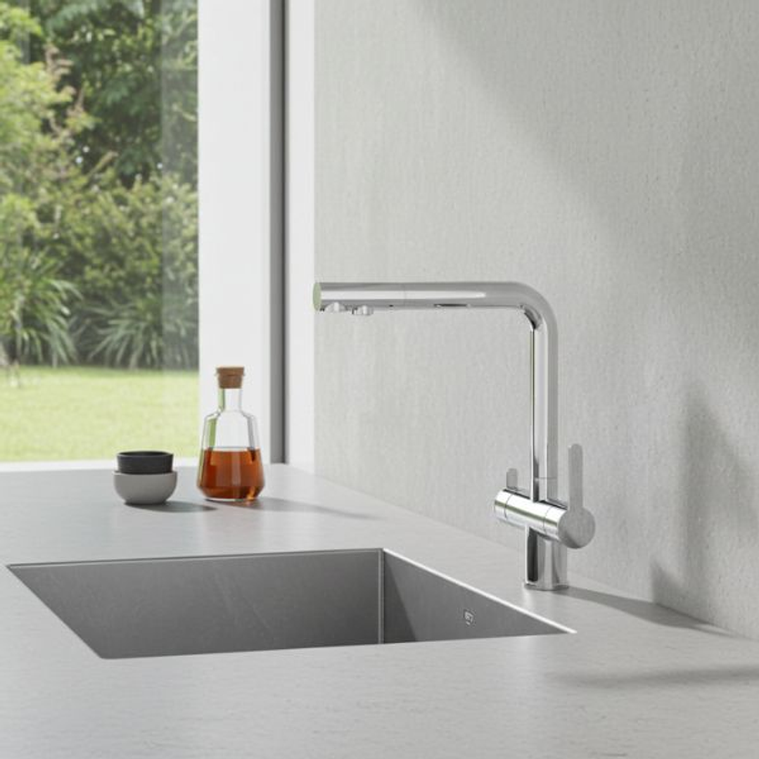 Grifo Monomando 3 Vías Nexus Cromado - Extraíble y Cold Open 2