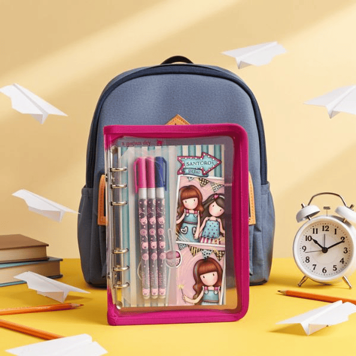 Set de Papelería Safta Fireworks Escolar Granate 3