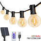 Cadena de Luces LED Solar G40 Jardín - Miniatura 1