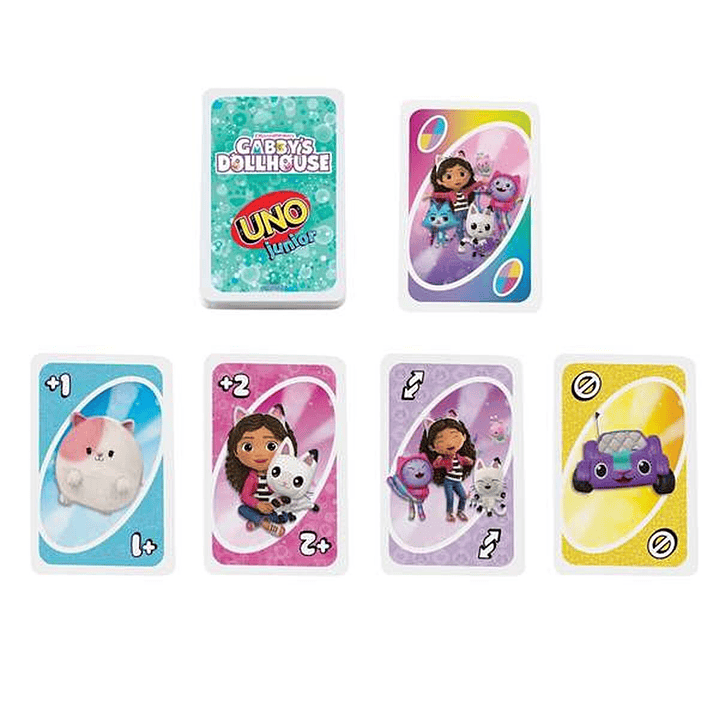 UNO Junior Mattel Gabby  Juego de Cartas Infantil 3
