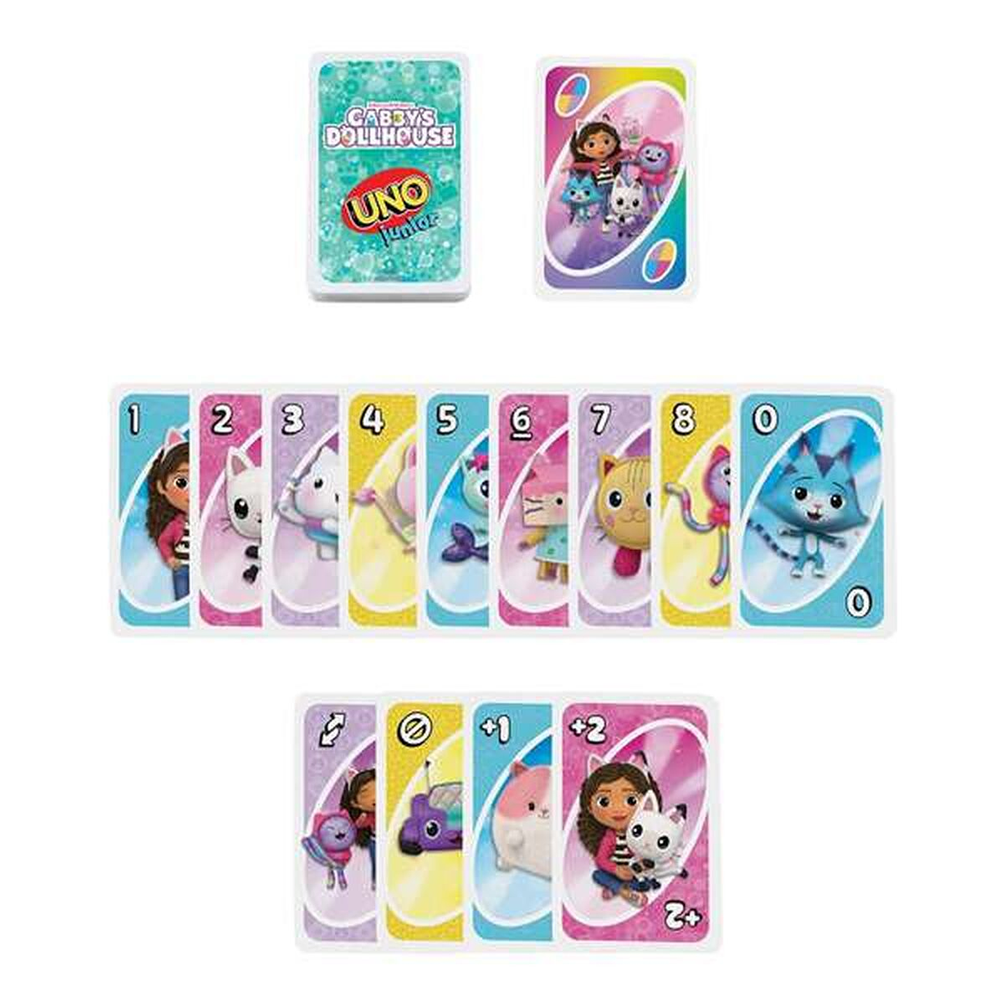 UNO Junior Mattel Gabby  Juego de Cartas Infantil 4