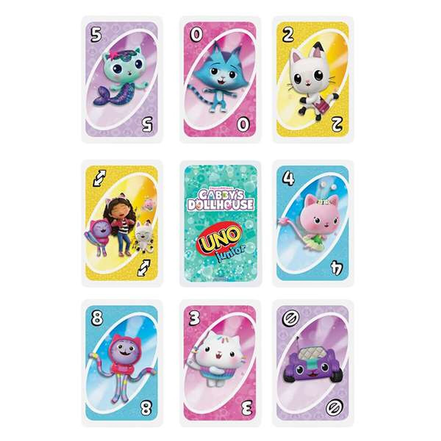 UNO Junior Mattel Gabby  Juego de Cartas Infantil 6