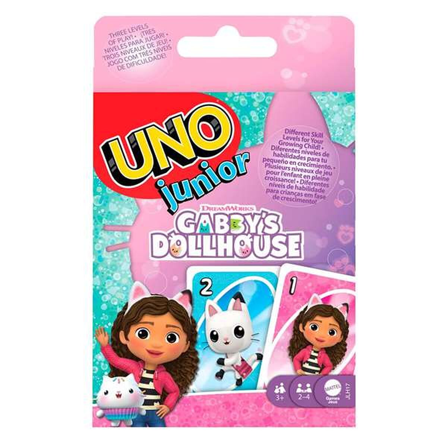 UNO Junior Mattel Gabby  Juego de Cartas Infantil 1
