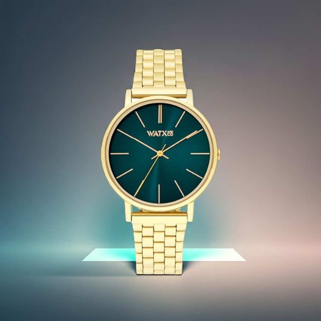 Reloj Mujer Watx & Colors WXCA3027 Ø 38 mm – Caja Dorada, Esfera Verde, Pulsera No Incluida 2