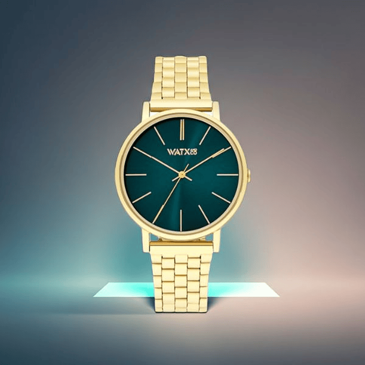 Reloj Mujer Watx & Colors WXCA3027 Ø 38 mm – Caja Dorada, Esfera Verde, Pulsera No Incluida 2