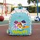Mochila Baby Shark Surfing Infantil 27cm - Miniatura 4