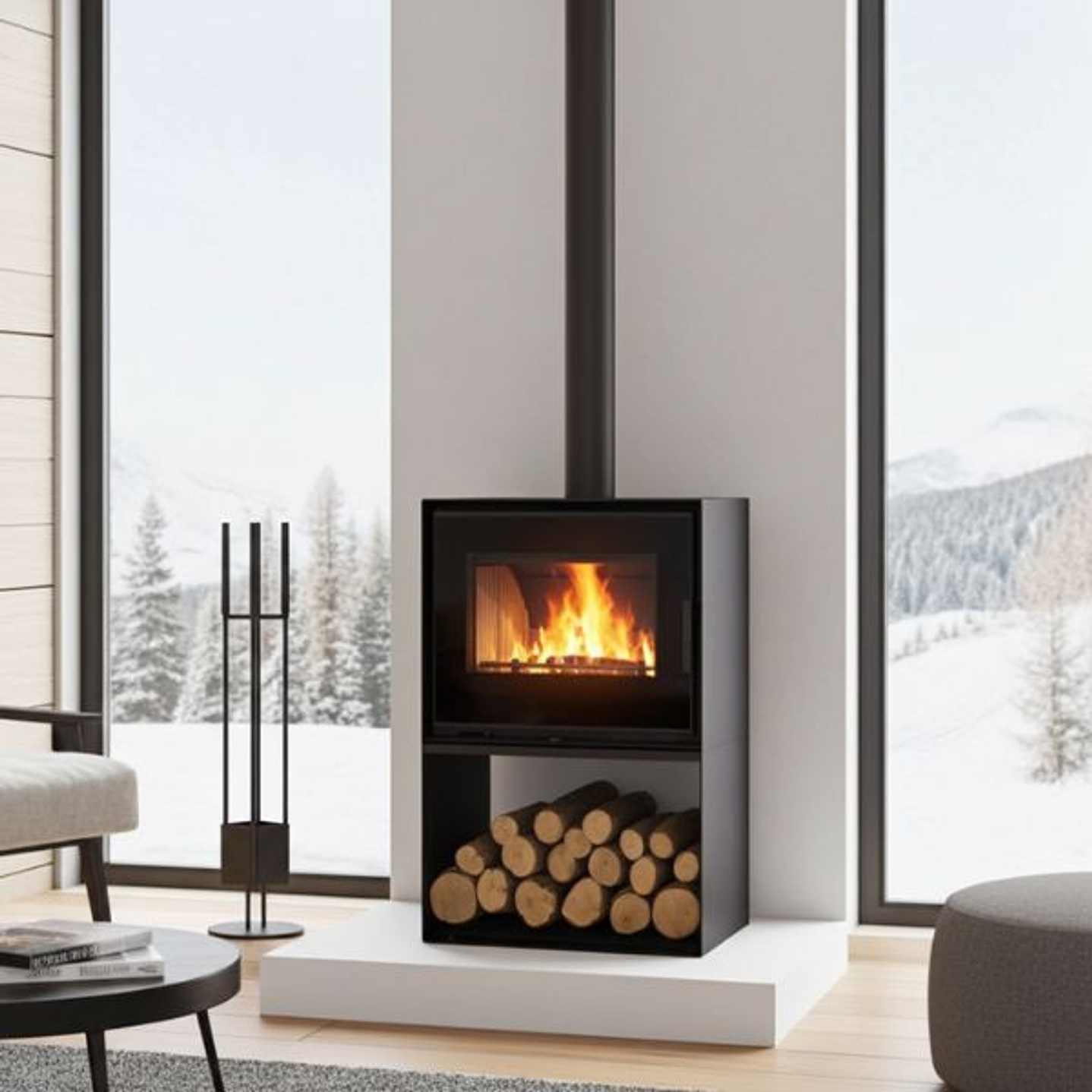 Estufa Metlor X1 Box Leña 7,8kW 3