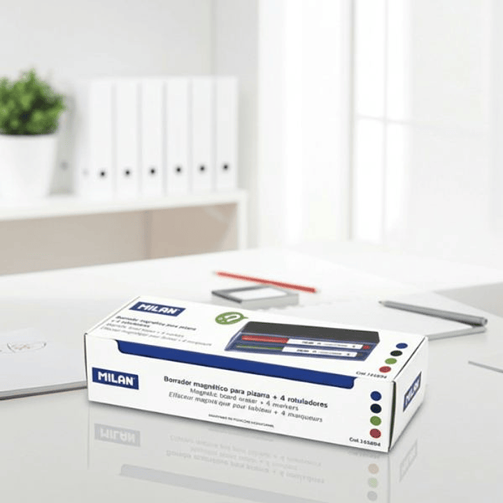 Marcadores Milan 165894 Pizarra Blanca 4 Colores 3