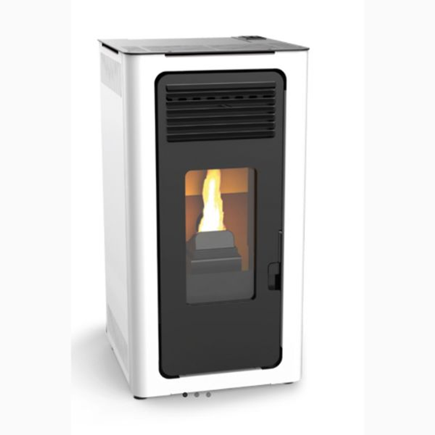 Estufa Pellet Audax LASIAN 8kW Blanco Opaco 1