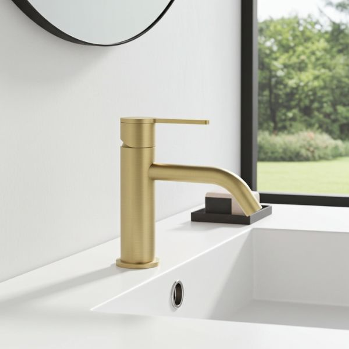 Grifo Nexus Monomando Oro Cepillado 70mm 2