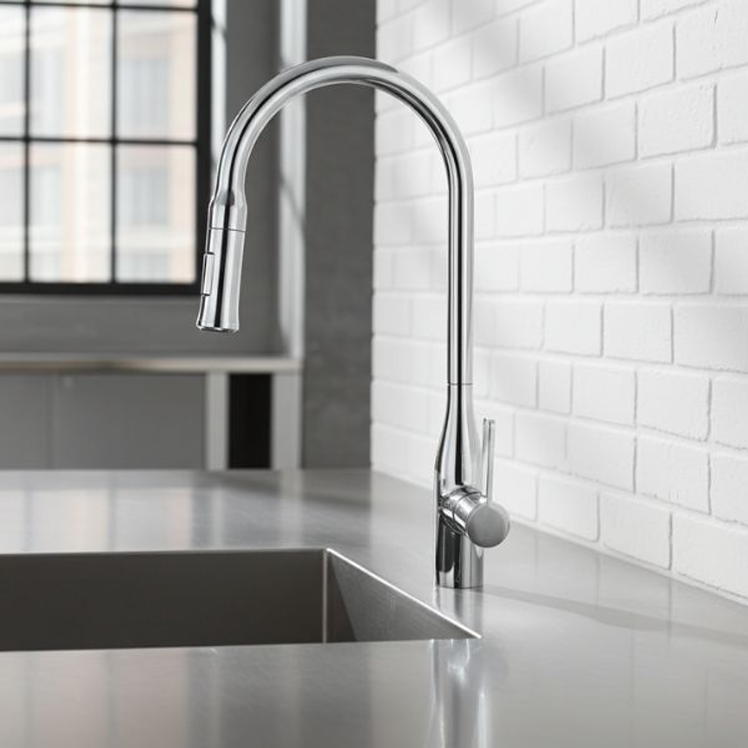 Grifería de Fregadero Stillo Kitchen Extra Alta Monomando Extraíble 1 Jet Cromo | Comodidad, Altura y Diseño Profesional 2