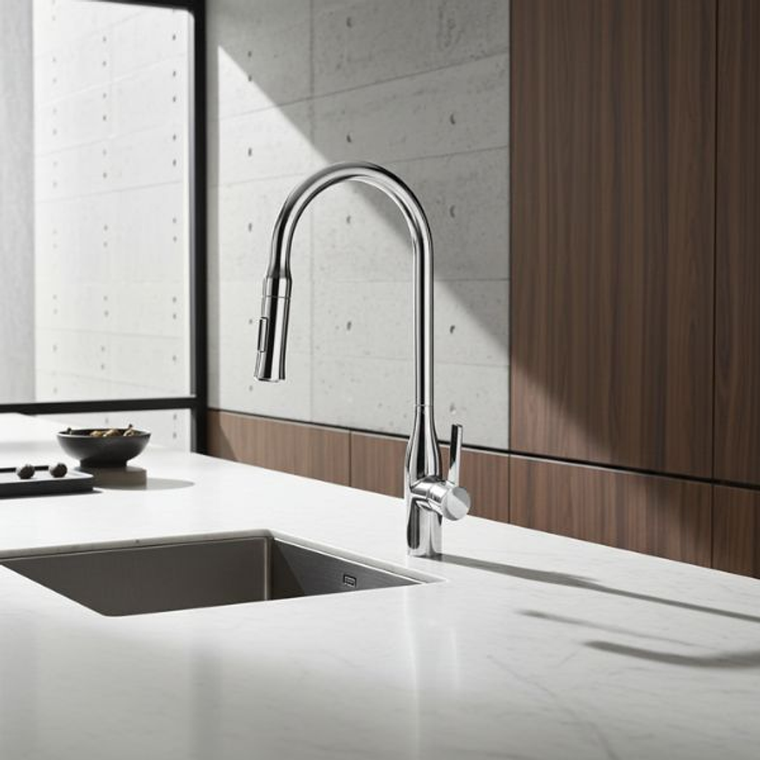 Grifería de Fregadero Stillo Kitchen Extra Alta Monomando Extraíble 1 Jet Cromo | Comodidad, Altura y Diseño Profesional 4