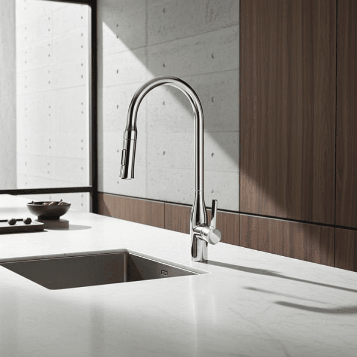 Grifería de Fregadero Stillo Kitchen Extra Alta Monomando Extraíble 1 Jet Cromo | Comodidad, Altura y Diseño Profesional 4