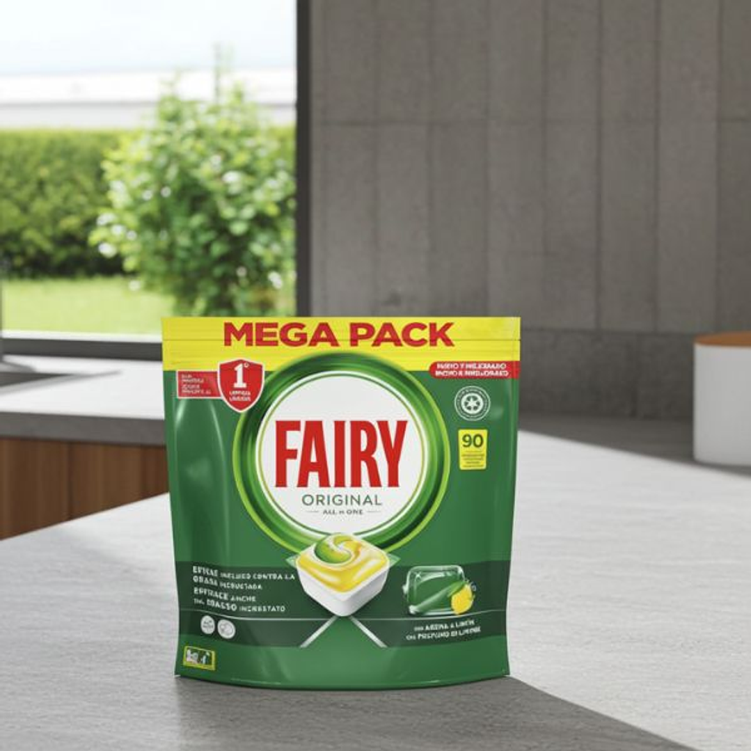 Fairy Lavavajillas Todo en 1 90 Cápsulas 2