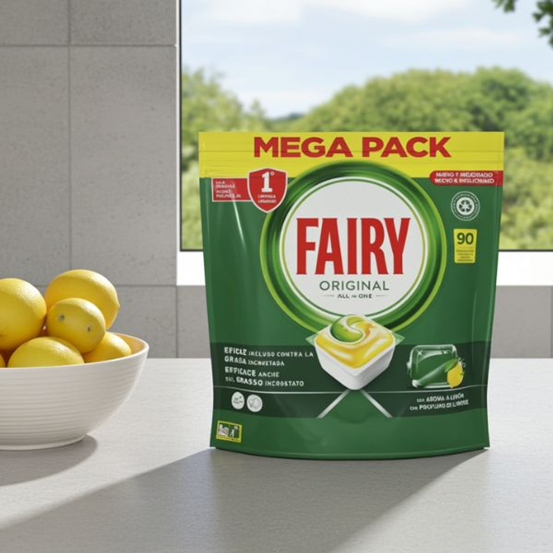 Fairy Lavavajillas Todo en 1 90 Cápsulas 4