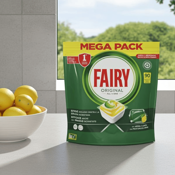 Fairy Lavavajillas Todo en 1 90 Cápsulas 4