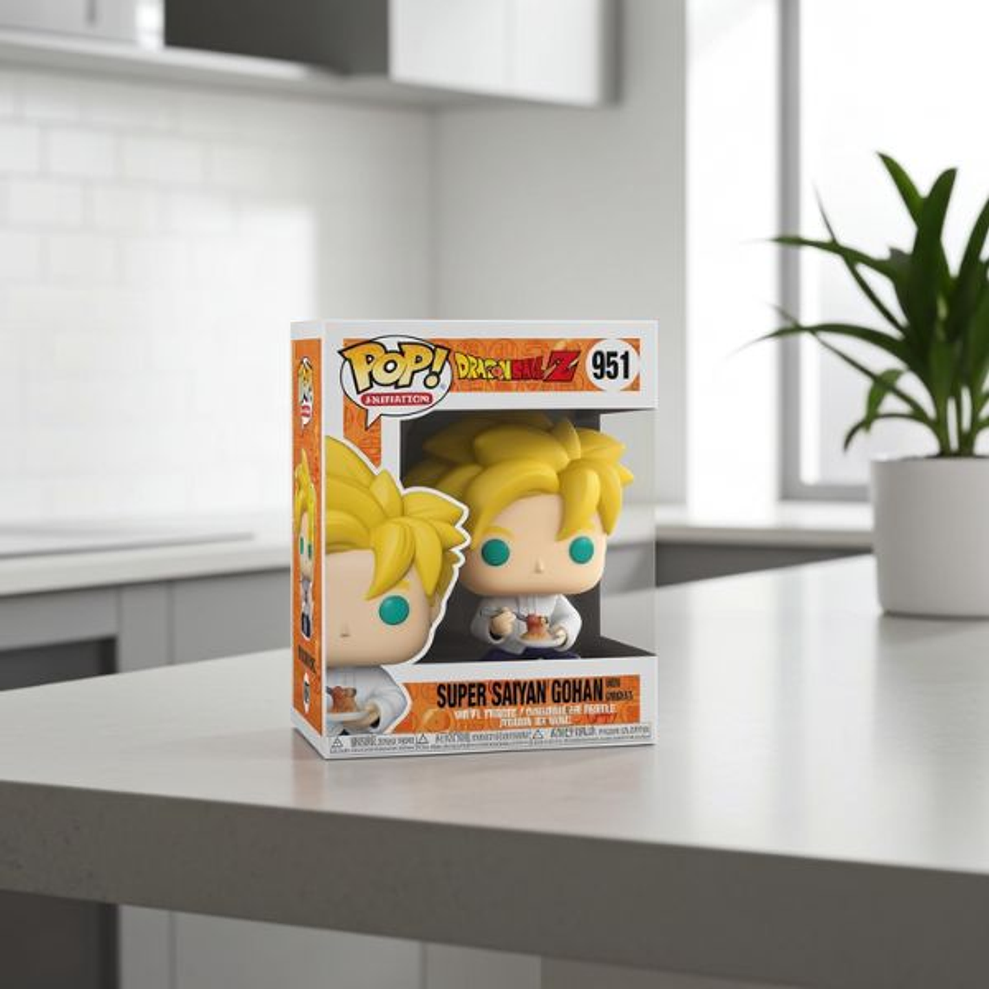 Figura Funko Pop Dragon Ball Z  Gohan Super Saiyan con Fideos 3