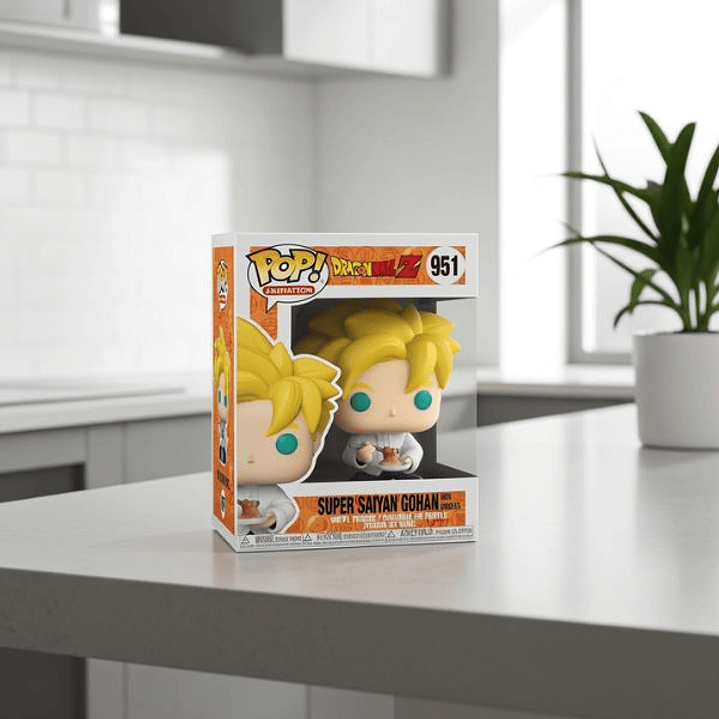 Figura Funko Pop Dragon Ball Z  Gohan Super Saiyan con Fideos 3