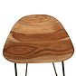 Set 2 Taburetes Altos Cocina Madera Maciza Acacia - Miniatura 9