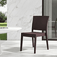 Set 4 Sillas LIDO Marrón Chocolate Apilables Exterior e Interior - Miniatura 3