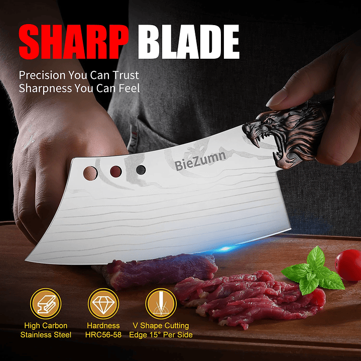 Juego de Cuchillos de Cocina LIWEI 7 Piezas Acero Inoxidable 5