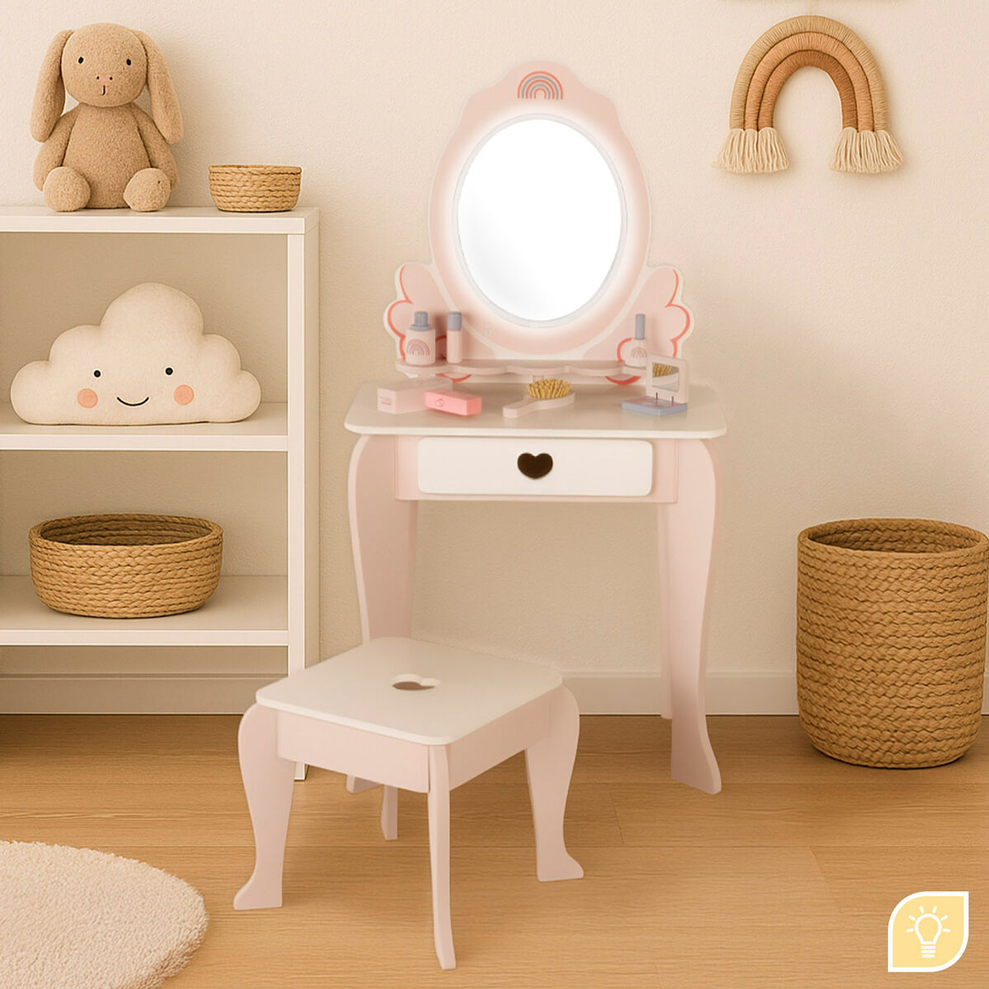 Tocador de Juguete Woomax con Luz y Accesorios 6