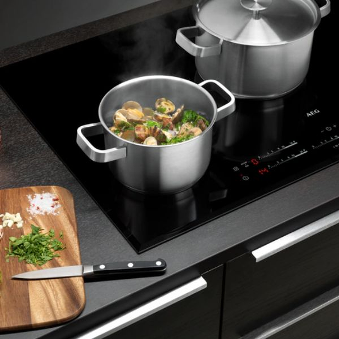 Set de Cocina AEG A3SS Acero Inoxidable para Todo Tipo de Placas 4