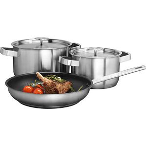 Set de Cocina AEG A3SS Acero Inoxidable para Todo Tipo de Placas