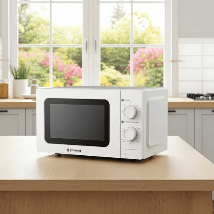 Microondas 20L Blanco - Compacto y Funcional 5