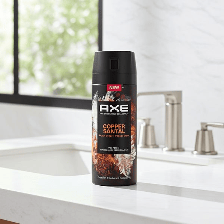 Desodorante en Spray Axe Copper Santal 150 ml – Frescura Intensa con Aroma Masculino y Sofisticado 3