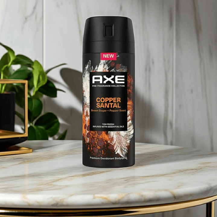 Desodorante en Spray Axe Copper Santal 150 ml – Frescura Intensa con Aroma Masculino y Sofisticado 4