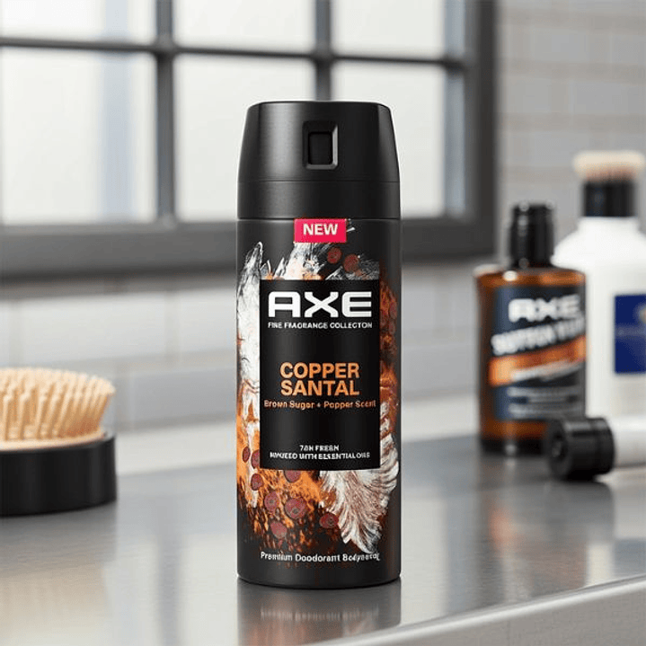 Desodorante en Spray Axe Copper Santal 150 ml – Frescura Intensa con Aroma Masculino y Sofisticado 2