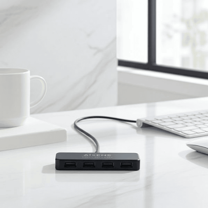 Hub USB Aisens A106-0399 4 Puertos 3.2 Gen 1 Negro 5