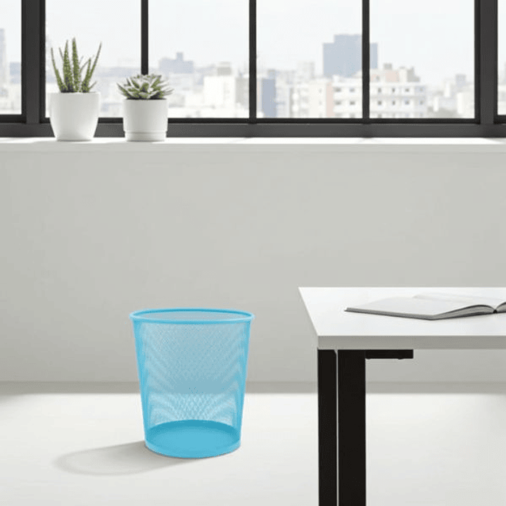 Papelera Pastel Metálica 28x21.5cm  Elegante y Funcional para Espacios Reducidos 4