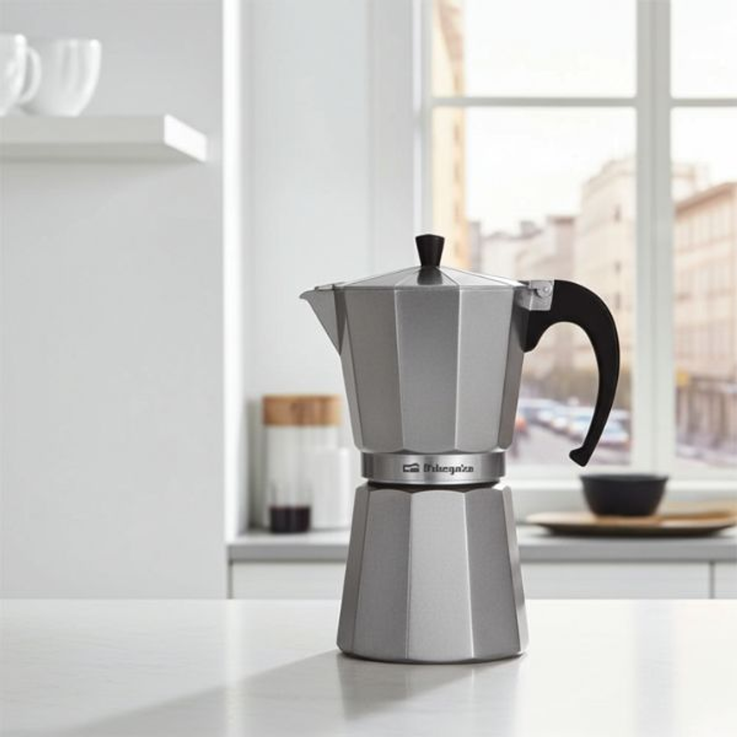 Cafetera Moka KFS 620 Orbegozo 6 Tazas Silver 2