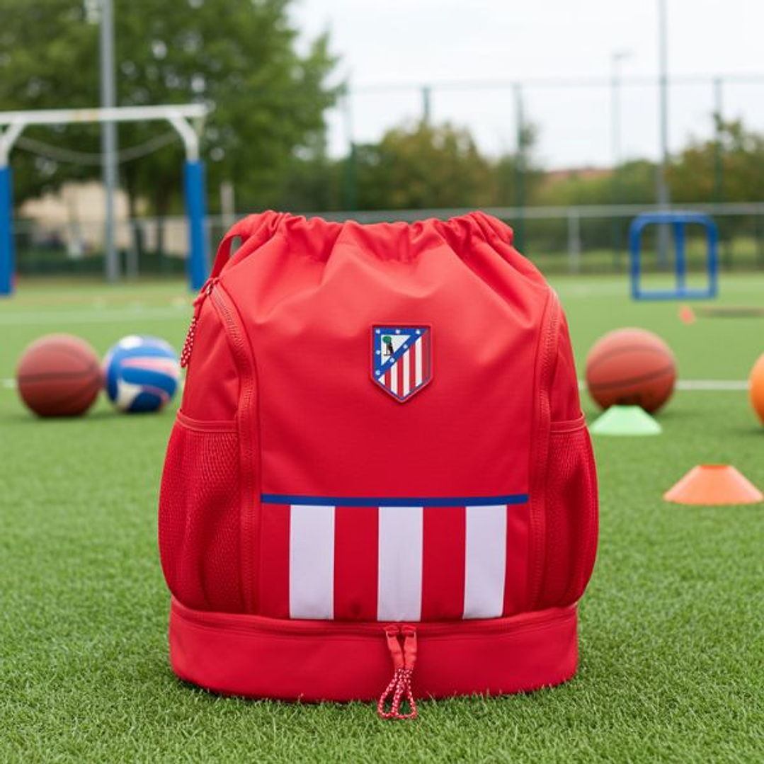 Bolsa Mochila Atlético Madrid Roja 35x40 cm 5