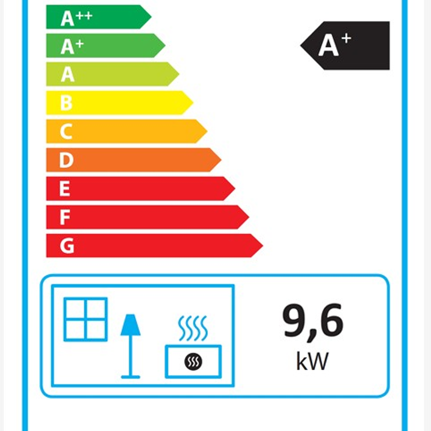 Estufa V10 de Pellets 9,6 kW con Control Digital 8