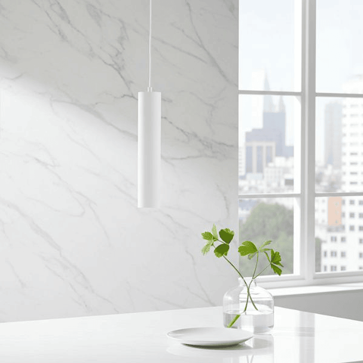 Luminaria Suspendida LED ACB Zoom 3764/6 8W  Diseño Minimalista en Aluminio Blanco o Negro Texturado 4