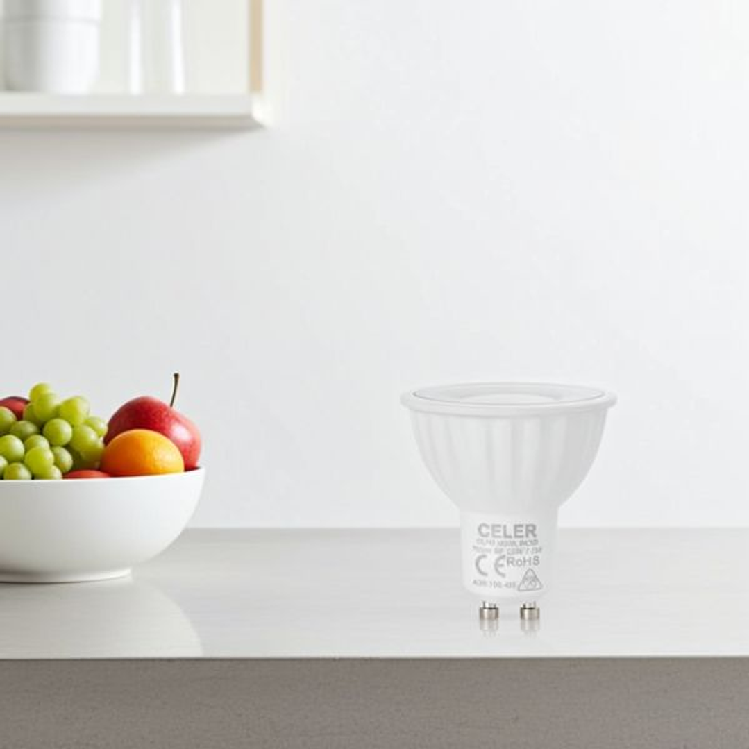 Bombilla LED GU10 Celer Neospot Regulable de Alta Eficiencia para Iluminación Decorativa 4
