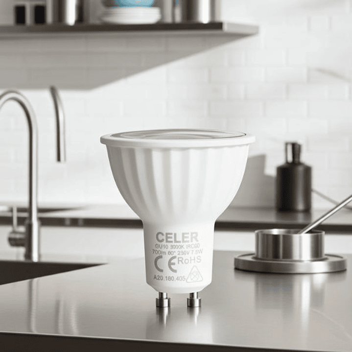 Bombilla LED GU10 Celer Neospot Regulable de Alta Eficiencia para Iluminación Decorativa 3