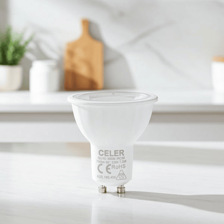 Bombilla LED GU10 Celer Neospot Regulable de Alta Eficiencia para Iluminación Decorativa 5