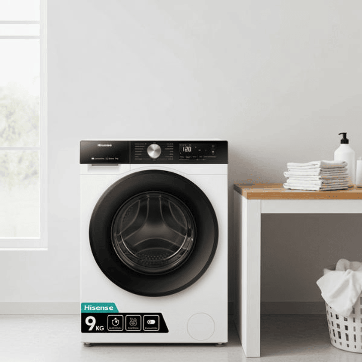 Lavadora Hisense WF3S9043BW3 9 kg 1400 rpm 60 cm – Conectividad Wi-Fi, Clase A y Compatible con Certificado de Ahorro Energético (CAES) 2