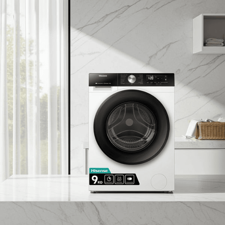Lavadora Hisense WF3S9043BW3 9 kg 1400 rpm 60 cm – Conectividad Wi-Fi, Clase A y Compatible con Certificado de Ahorro Energético (CAES) 4