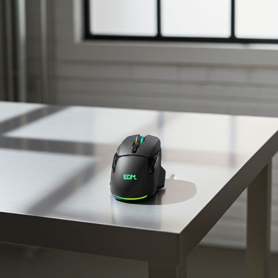 Ratón Gaming EDM 07753 con LED 7200 dpi | Precisión y Estilo para Jugadores 5