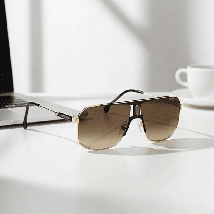 Gafas de Sol Hombre Carrera 1043-S-2M2-HA Doradas Lentes Marrón Ø 65 mm – Protección UV400 y Estilo Moderno 4