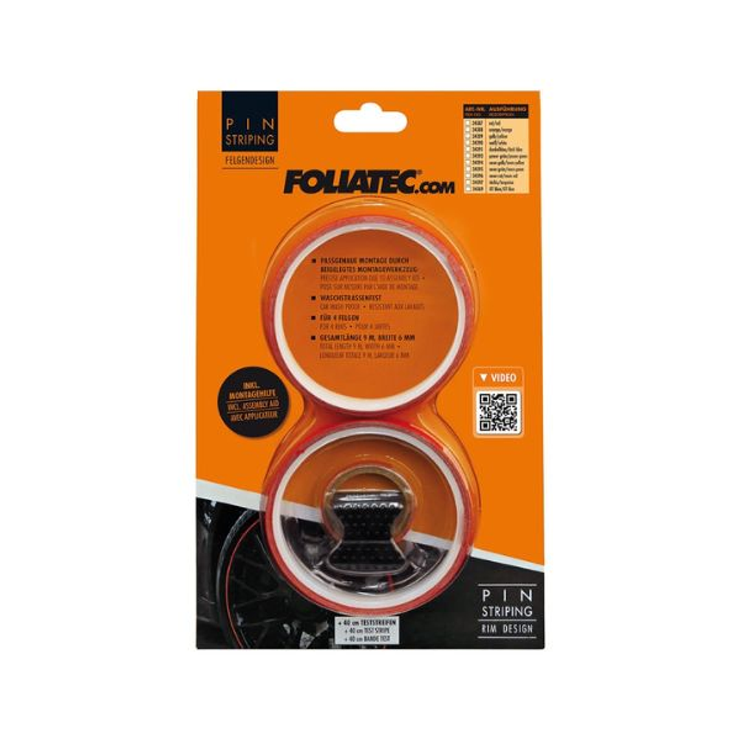 Adhesivo para Llanta Foliatec Rojo Exterior 8