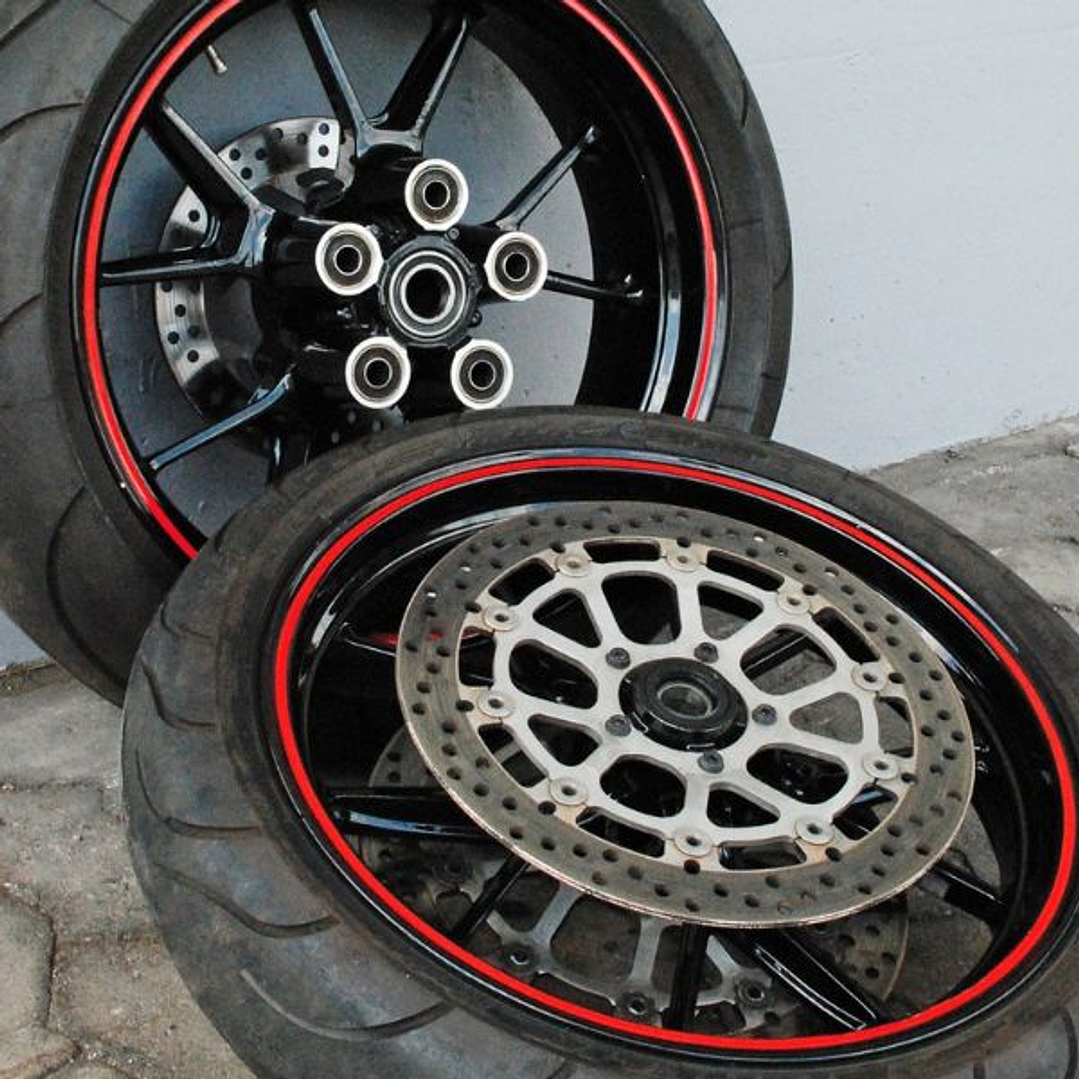Adhesivo para Llanta Foliatec Rojo Exterior 7