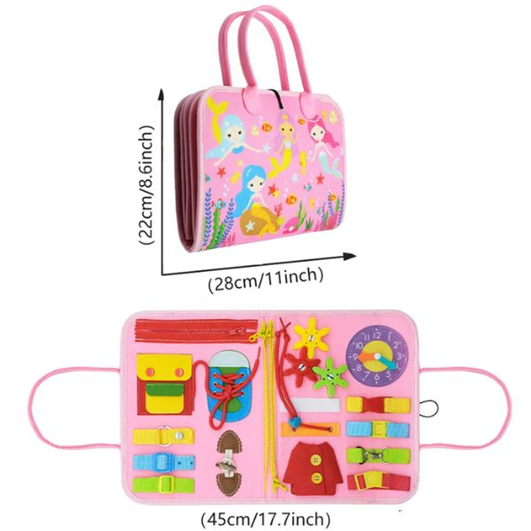 Juguete Montessori Tablero Ocupado - Desarrollo Sensorial y Motricidad para Niños 6