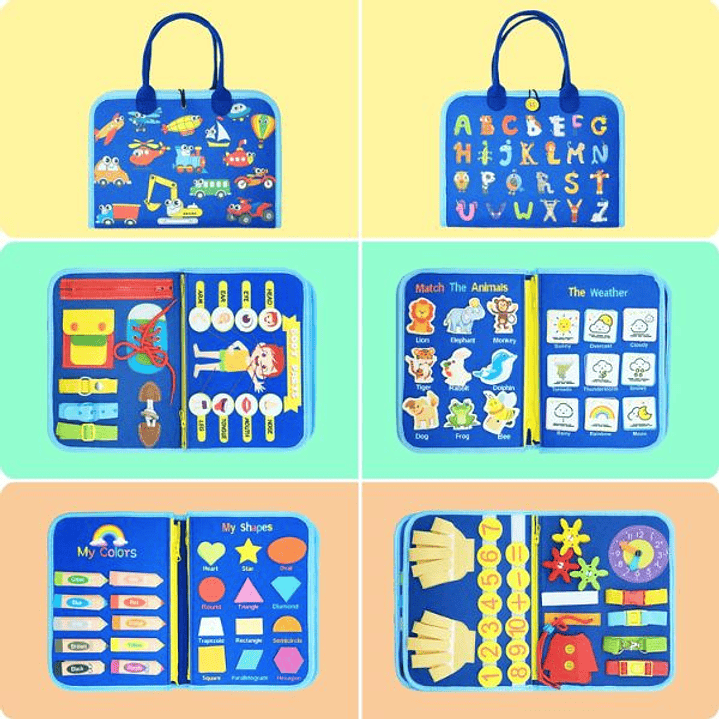 Juguete Montessori Tablero Ocupado - Desarrollo Sensorial y Motricidad para Niños 11