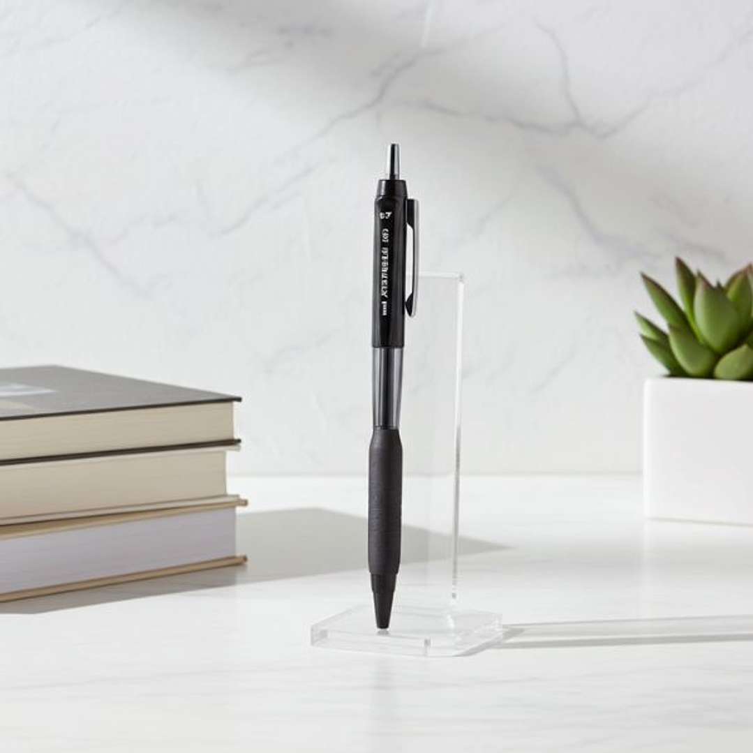 Bolígrafos de Tinta Líquida Uni-Ball Jetstream SXN-101 0,7 mm Negro – Pack de 12 Unidades con Punta de Acero Inoxidable 2